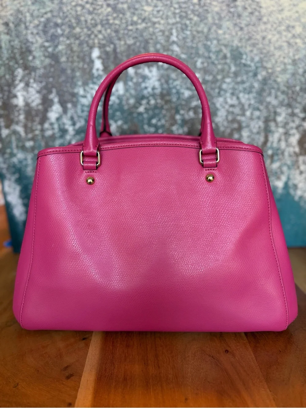 Coach Barbiecore HTF‎ Floral Appliqué Carryall Crossbody Dahlia Pink EUC